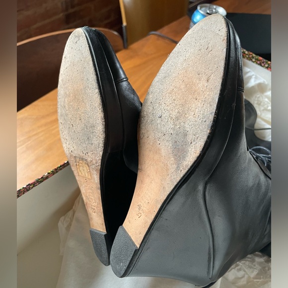 Chloe Sevigny X Opening Ceremony black platform boots SZ 7 - Picture 5 of 9